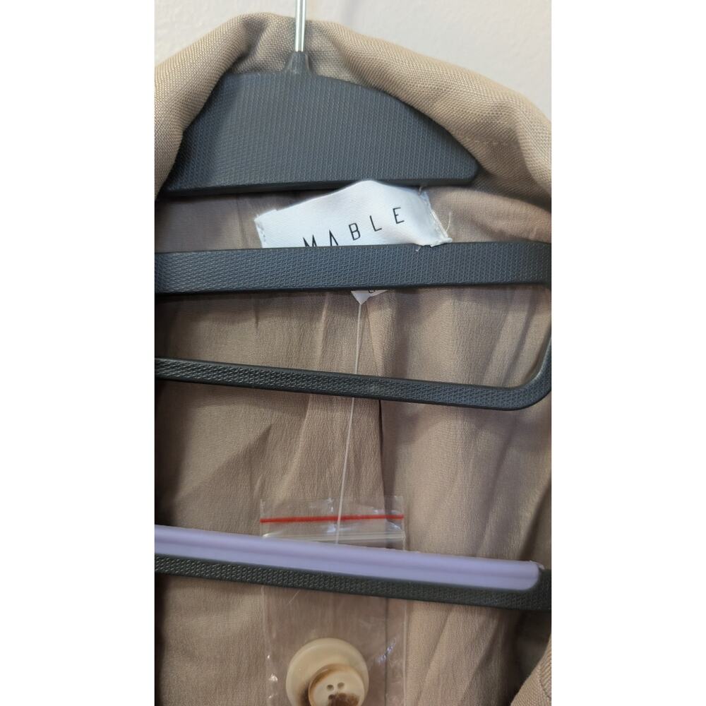 Mable Linen-Blend Tan Blazer Jacket – Women’s Medium – New/Never Worn - Picture 4 of 6